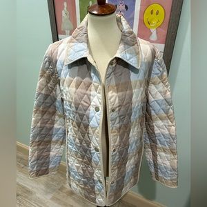 JUNGE lightweight quilted jacket. high quality European brand. size 42